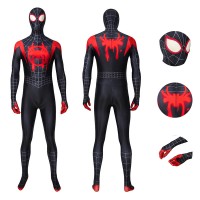 Spider-Man Into the Spider-Verse Miles Morales Cosplay Costume  